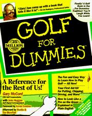 Golf for dummies by Gary McCord