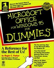 Cover of: Microsoft Office for Windows 95 for dummies by Roger C. Parker