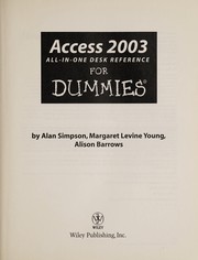 Cover of: Access 2003 all-in-one desk reference for dummies
