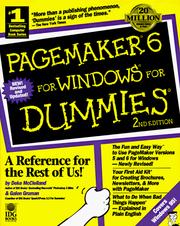 Cover of: PageMaker 6 for Windows for dummies