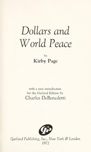 Cover of: Dollars and world peace.