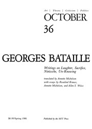Cover of: October 36: Art/ Theory/ Criticism/ Politics: Georges Bataille