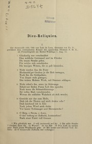 Cover of: Diez-reliquien