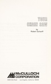 Cover of: Your chain saw