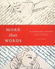 Cover of: More than words: artists' illustrated letters from the Smithsonian's Archives of American Art