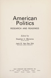 Cover of: American politics by Stephen V. Monsma