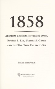 Cover of: 1858 by Bruce Chadwick