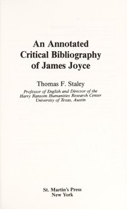 Cover of: An annotated critical bibliography of James Joyce
