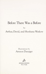 Cover of: Before there was a before