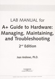 Cover of: Lab Manual for A+ Guide to Hardware: Managing, Maintaining, and Troubleshooting, Second Edition