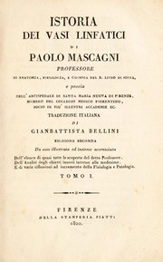 Cover of: Istoria dei vasi linfatici