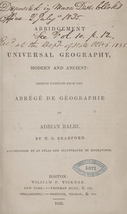 Cover of: An abridgement of universal geography