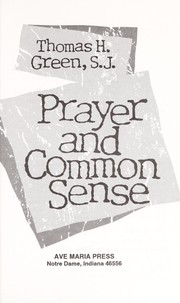 Cover of: Prayer and common sense