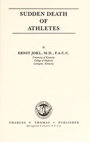 Cover of: Sudden death of athletes