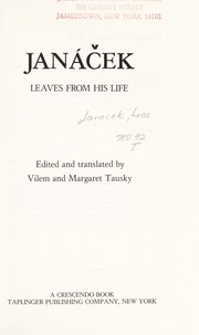 Cover of: Janáček, leaves from his life