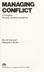 Managing conflict by Roy W. Pneuman