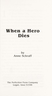 Cover of: When a Hero Dies (Passages Novels)