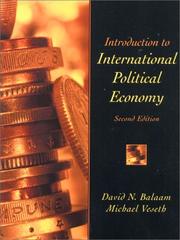 Cover of: Introduction to International Political Economy (2nd Edition) by David N. Balaam, Michael Veseth