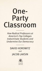 Cover of: One party classroom