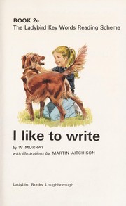 Cover of: I like to write