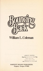 Cover of: Bouncing back