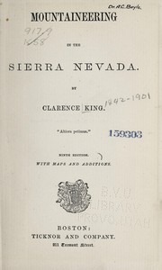 Cover of: Mountaineering in the Sierra Nevada