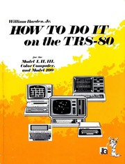Cover of: How to Do It on the TRS-80: For the Model I, II, III, Color Computer and Model 100