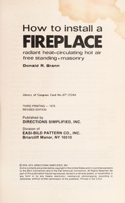 Cover of: How to install a fireplace
