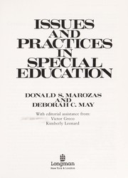Cover of: Issues and practices in special education