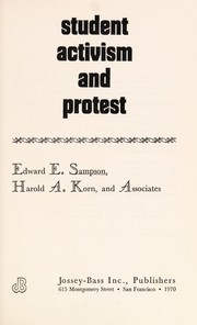 Student activism and protest by Edward E. Sampson
