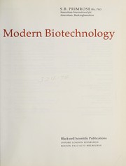Cover of: Modern biotechnology