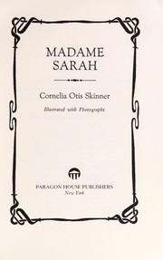 Cover of: Madame Sarah