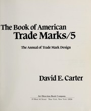 The book of American trade marks by David E. Carter