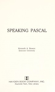 Cover of: Speaking Pascal