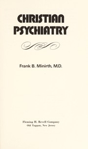 Cover of: Christian psychiatry
