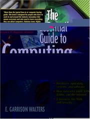 Cover of: The Essential Guide to Computing by E. Garrison Walters