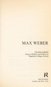 Cover of: Max Weber