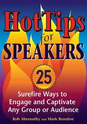 Cover of: HotTips for speakers: 25 surefire ways to engage and captivate any group or audience