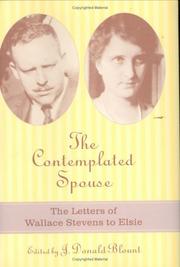 Cover of: The contemplated spouse: the letters of Wallace Stevens to Elsie