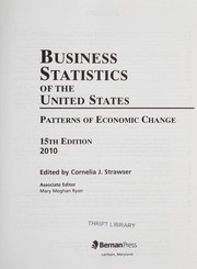 Cover of: Business statistics of the United States, 2010: patterns of economic change