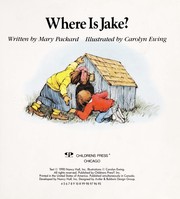 Cover of: Where Is Jake? (My First Reader)