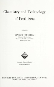 Cover of: Chemistry and technology of fertilizers by A. V. Slack