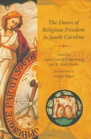 Cover of: The dawn of religious freedom in South Carolina