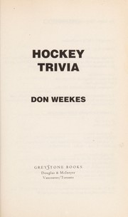 Cover of: Hockey trivia