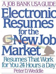 Cover of: Electronic resumes for the new job market