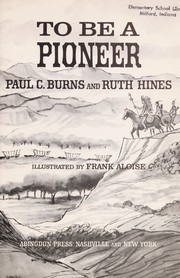 Cover of: To be a pioneer