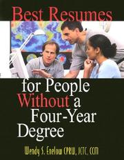 Cover of: Best resumes for people without a four-year degree