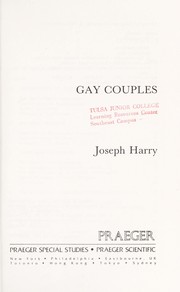 Cover of: Gay couples