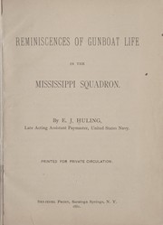 Cover of: Reminiscences of gunboat life in the Mississippi squadron.