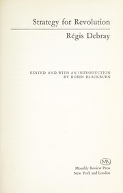 Cover of: Strategy for revolution.